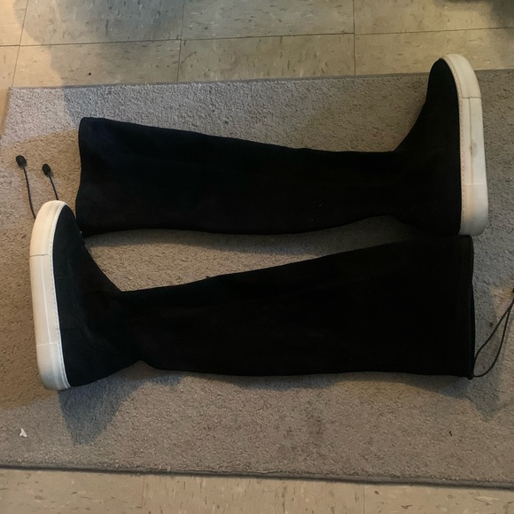 J/Slides Women’s Petra Over the Knee Suede Sneaker Boots - Picture 3 of 14